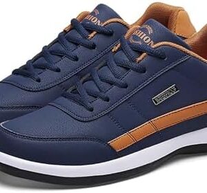 Men's Orthopedic Comfort Sneaker, Arch Support Lace up Walking Shoes, Outdoor Light Travel Running Shoes