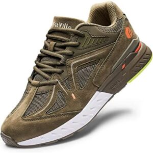 Mens Extra Wide Fit Trainers Walking Shoes Comfortable Running Sneakers for Flat Feet Plantar Fasciitis - Rebound Core