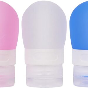 Niuoppy Travel Bottles for Toiletries, 38ML Refillable Squeezable Containers Mini Silicone Squeeze Bottles, Empty Bottles for Toiletries, Shampoo Conditioner Lotion toothpaste (Style 3)